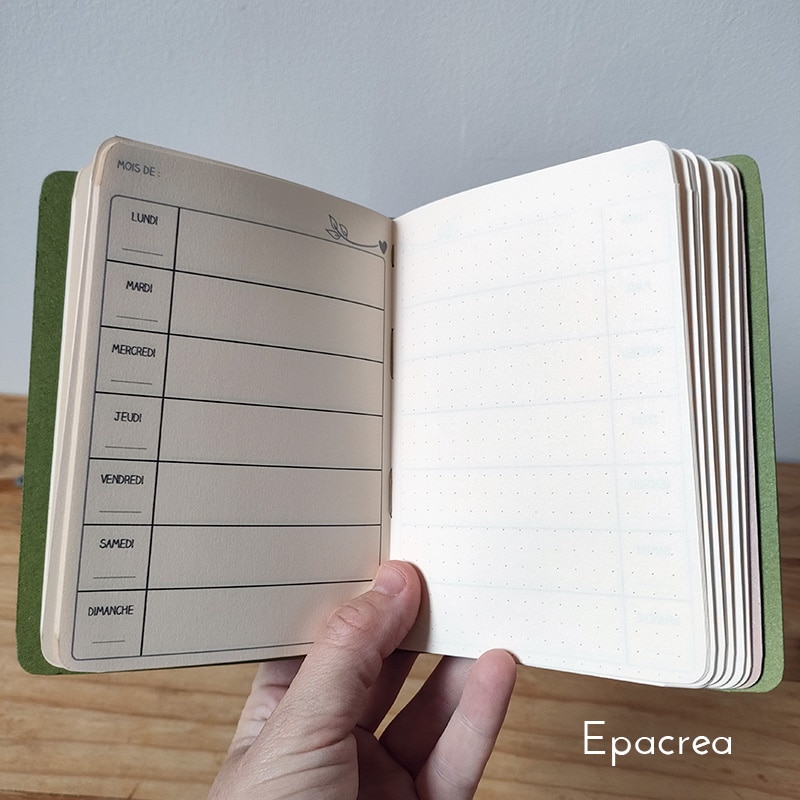 Agenda A6 bicolore recyclé – Image 2