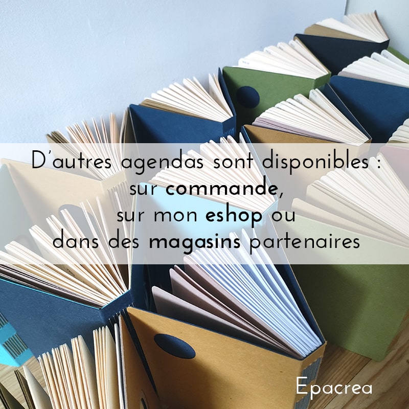 Agenda A6 bicolore recyclé – Image 8